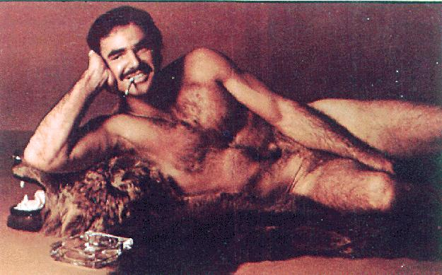 Burt Reynolds male centerfold female gaze